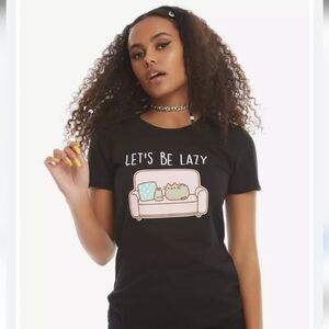 Pusheen Let's Be Lazy shirt